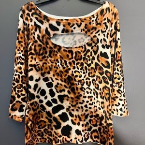 Boston Proper Animal Print sweater